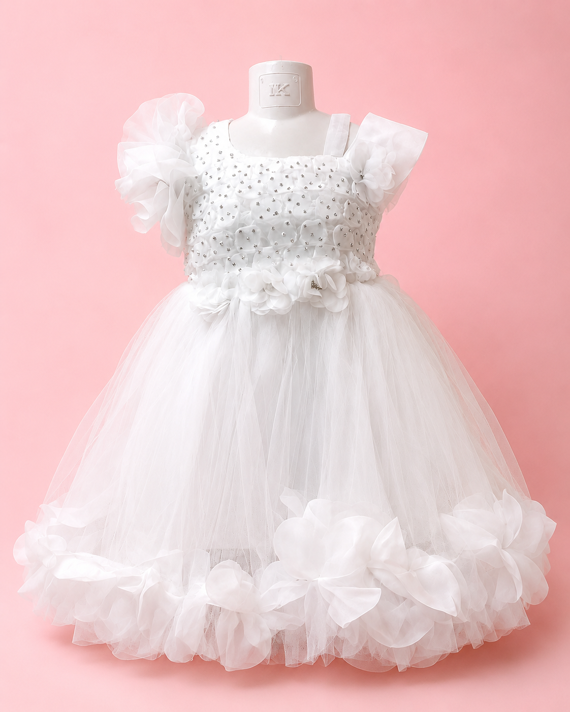 Baby party dress White color